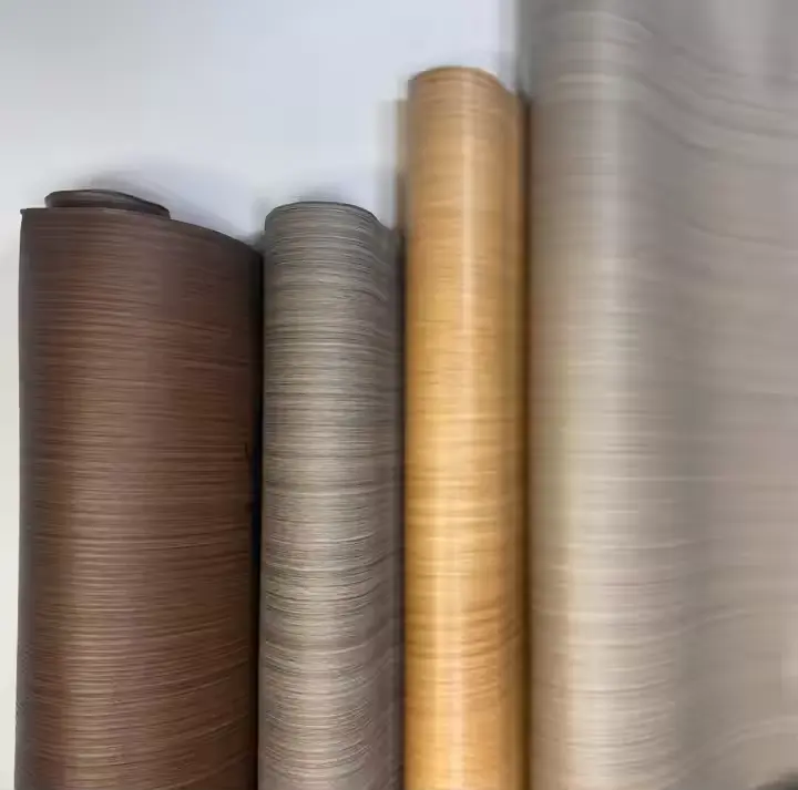 PVC Dekorativ Film Woodgrain Faarf PVC Folie fir Dier