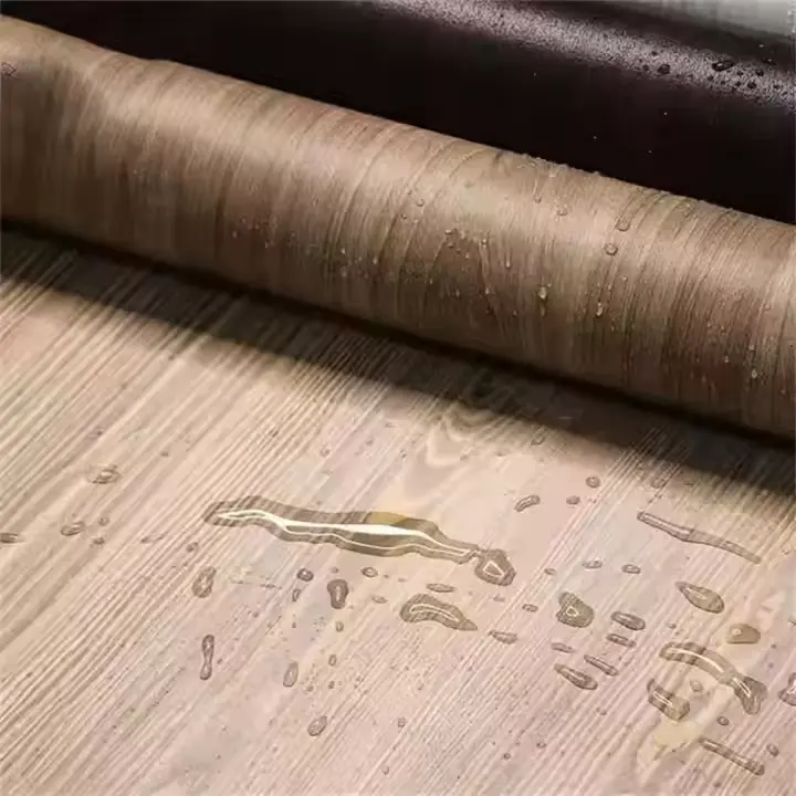 PVC Holz Getreidefilm fir Miwwelenbetreiung Kabattkabinett