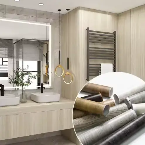 Removeable PVC Holz Getreide Textur Film