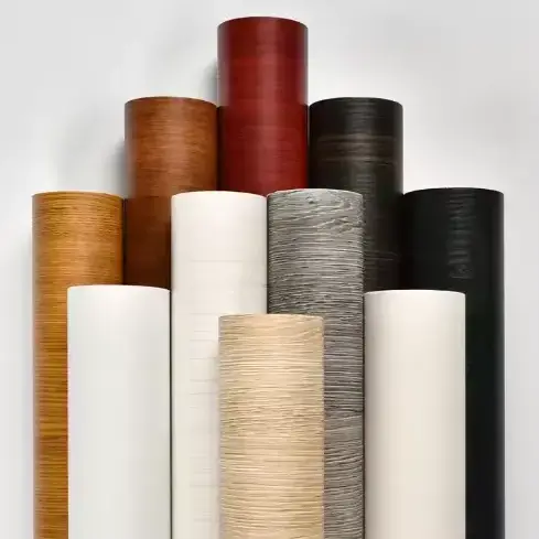 Vakanzen Press Wood Camin Pvc Hëtzt schrumpft Film